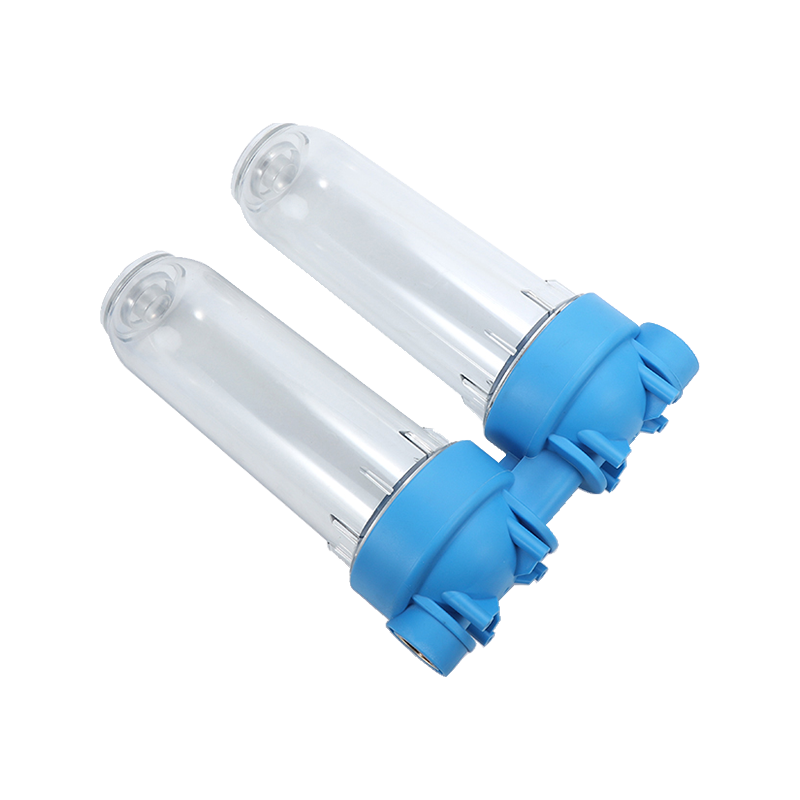 Безопасный двухступенчатый фильтр для воды для дома с двумя картриджами.